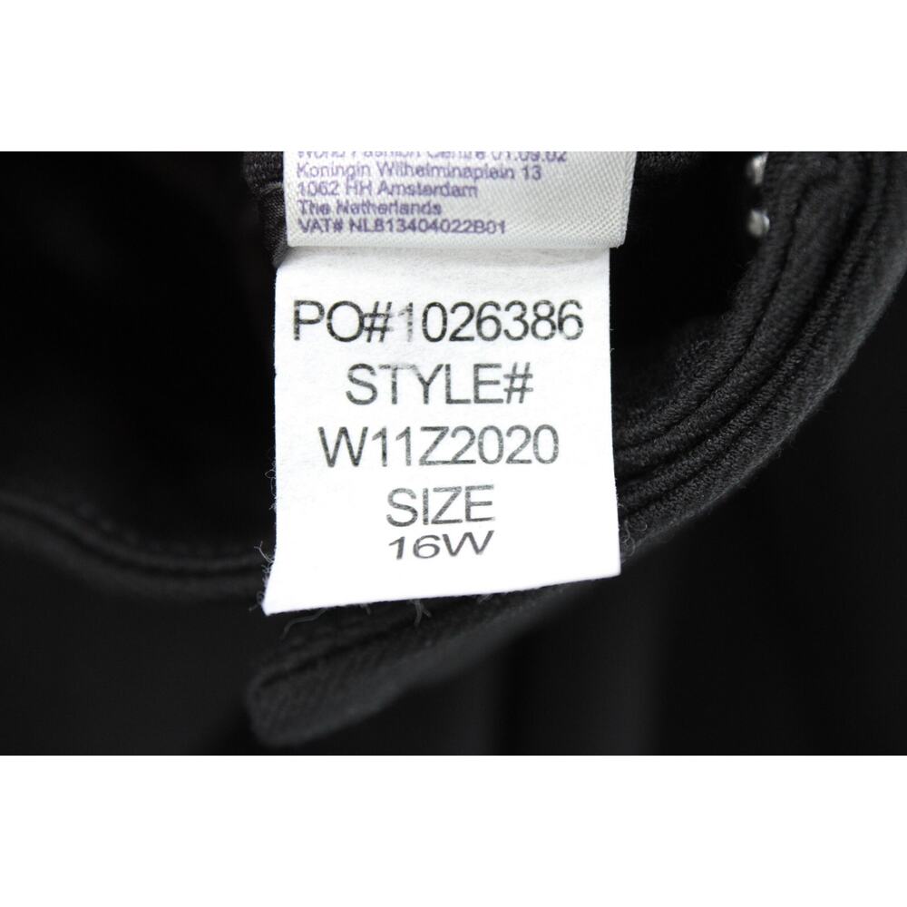 NYDJ Pants Women's 16W Black Lift Tuck Viscose Blend Career Casual Goth NWT - Picture 9 of 10